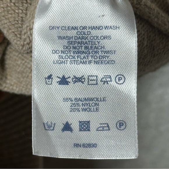 Lands End Cotton Wool blend Turtle‎ neck sweater size Medium - Picture 7 of 8